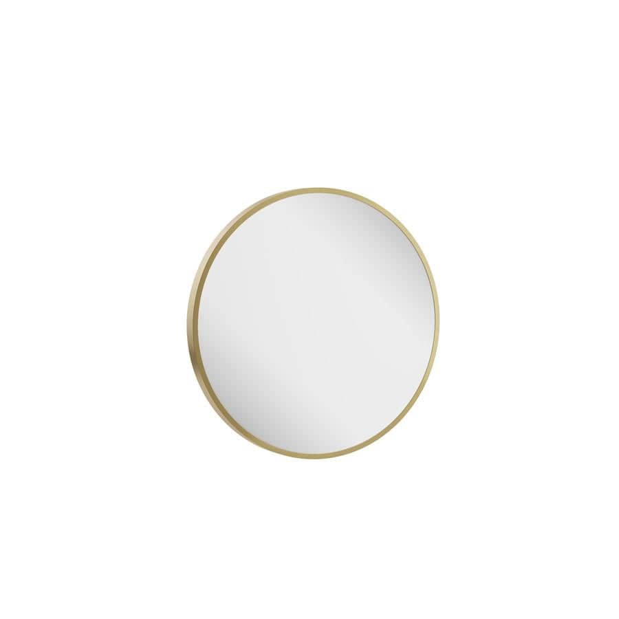 Crosswater Standard Mirror 500mm / Brushed Brass Crosswater Infinity Round Framed Mirror