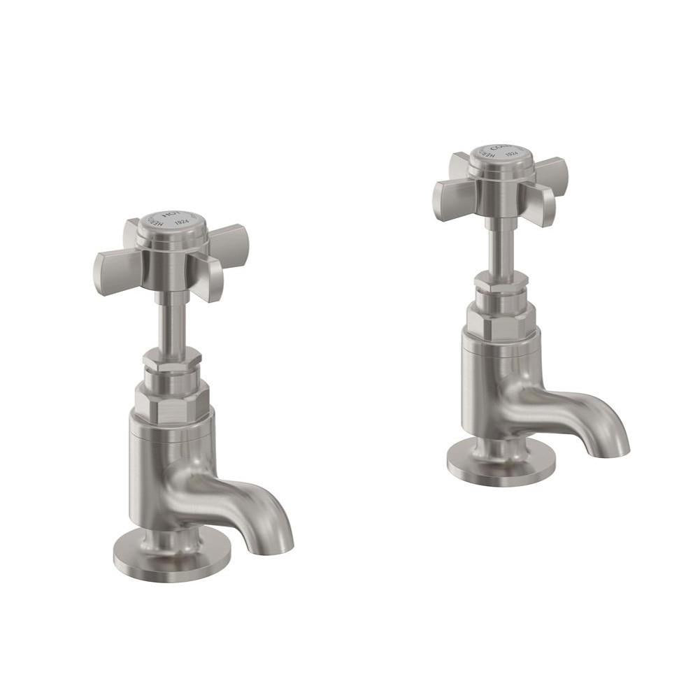 Heritage Dawlish Short Nose Basin Pillar Taps (Pair)