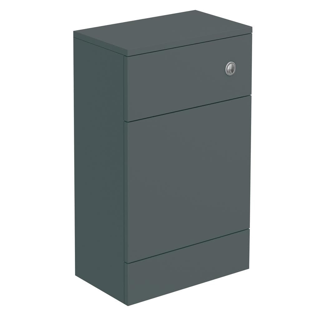 Aquarius Bathrooms WC Back To Wall Unit Grey Aquarius Halite Waterproof 500mm WC Unit