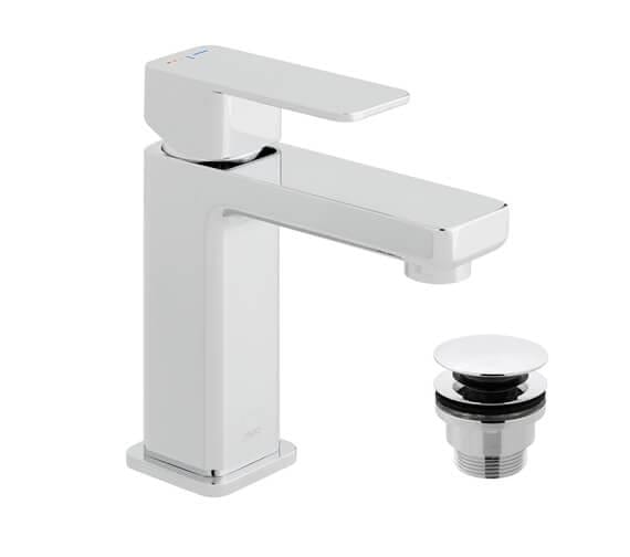 VADO Mono Basin Mixer Tap Vado PHASE Mono Basin Mixer with Universal Waste PHA-200F/CC-C/P-Chrome