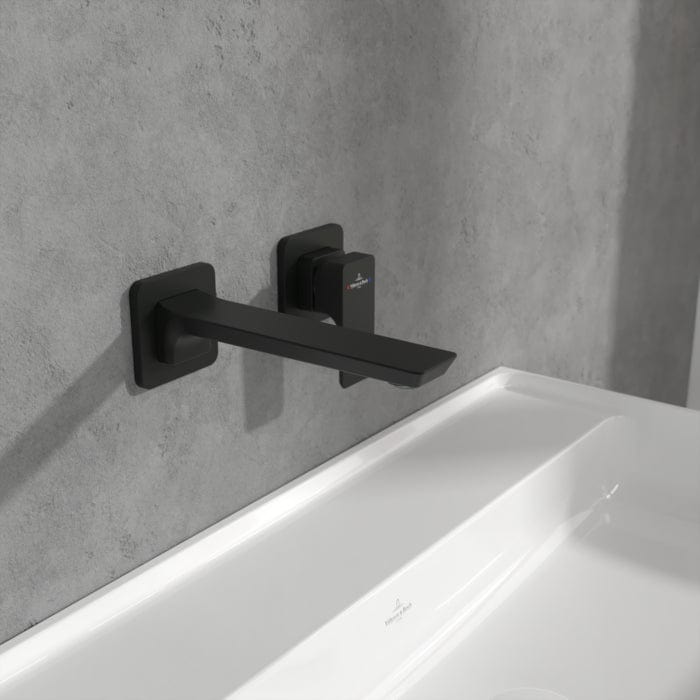 Villeroy & Boch Wall Mounted Basin Tap Matt Black Villeroy & Boch Subway 3.0 Wall Mounted Basin Mixer Tap