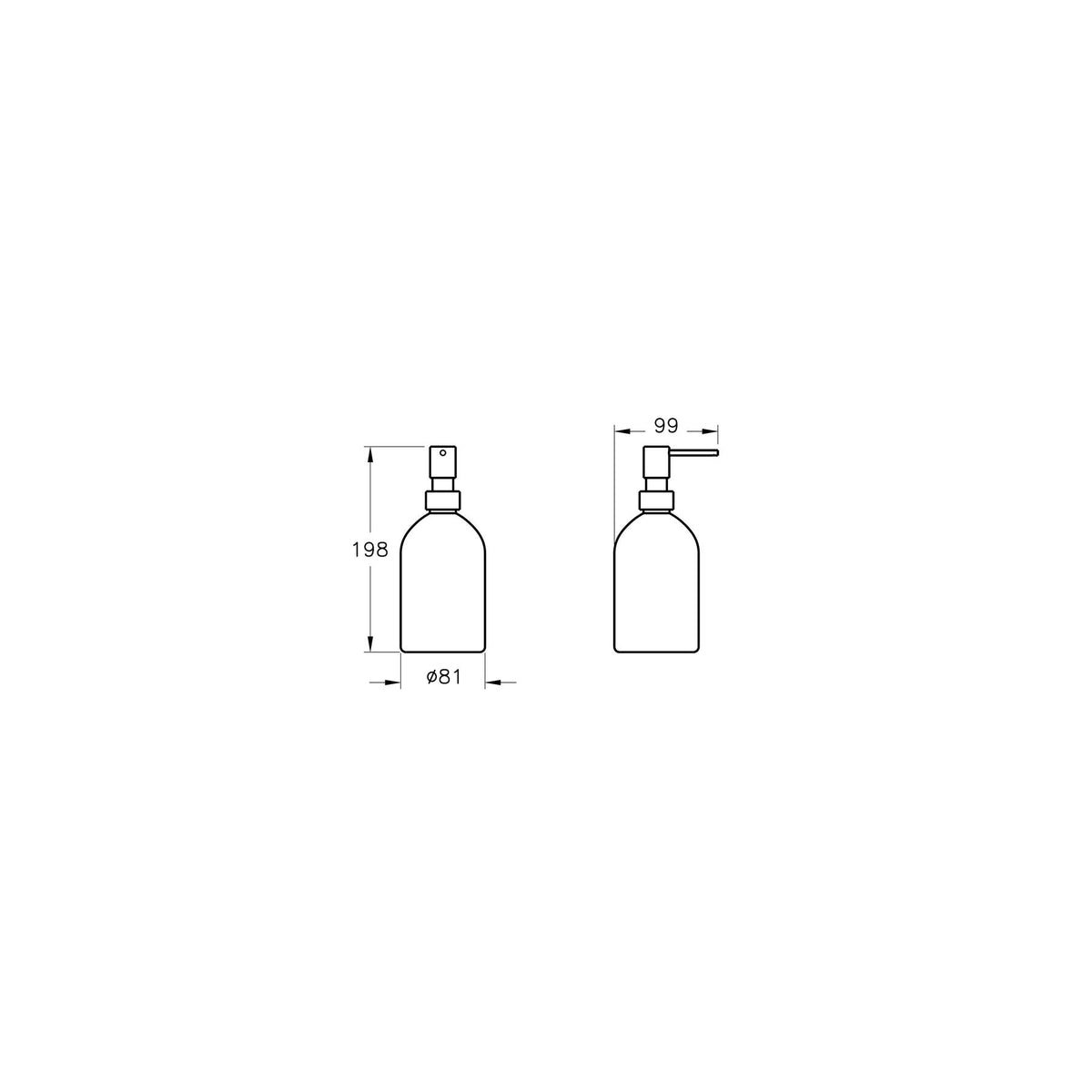 VitrA Origin Liquid Soap Dispenser and Holder