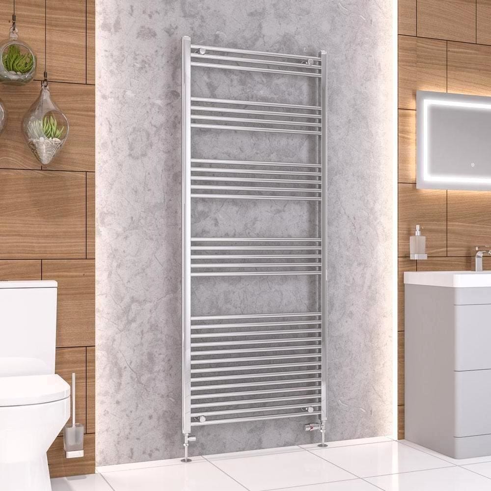 Eastbrook Ladder Rail 1800 x 750mm / Electric Only Eastbrook Wendover Straight Heated Towel Rail in Chrome