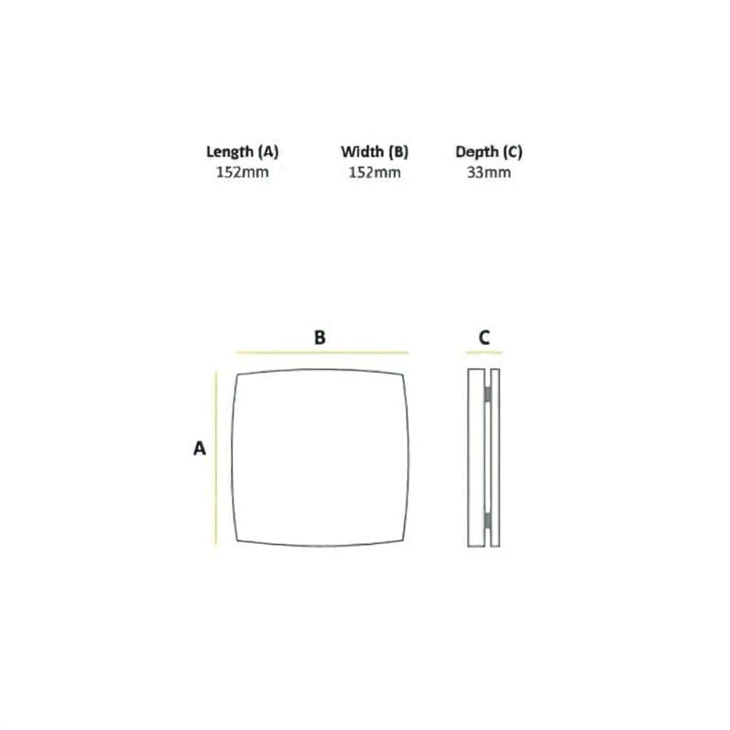 HiB Wall Mounted Fan HiB Breeze Wall Mounted Bathroom Fan