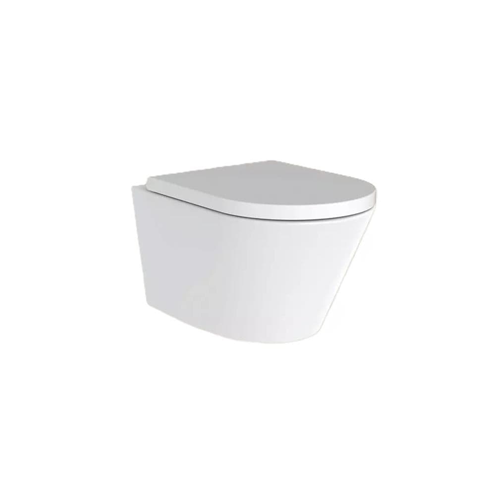 Aquarius Wall Hung Toilet Aquarius KF-Series Rimless Wall Hung Toilet with Soft Close Seat