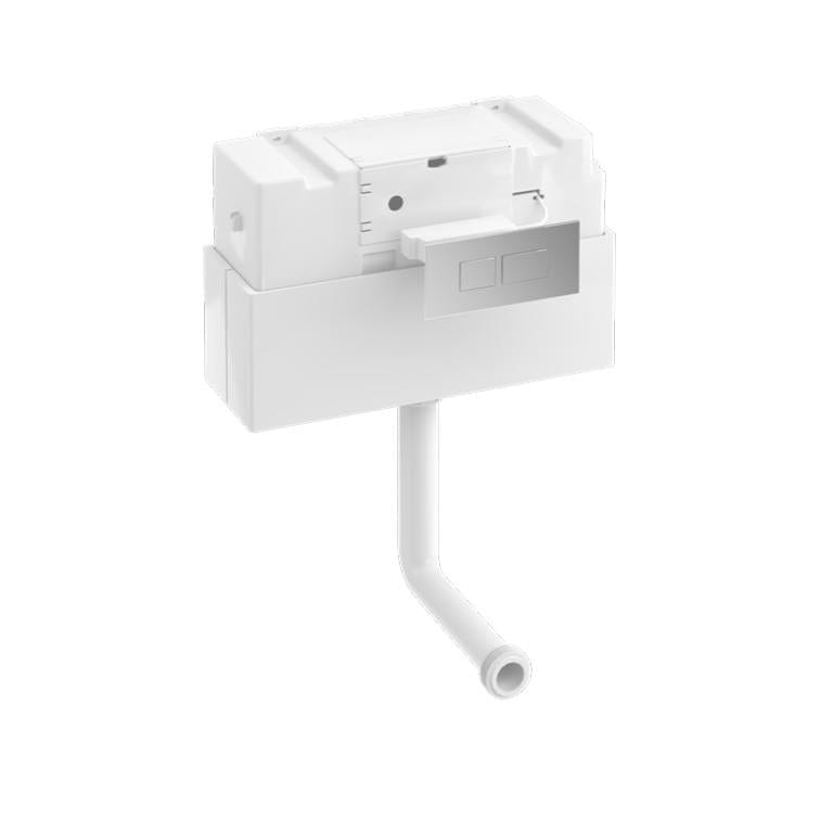 Britton Concealed Cistern Britton Concealed Front/Top Access Cistern with Chrome Rectangular Dual Flush Plate