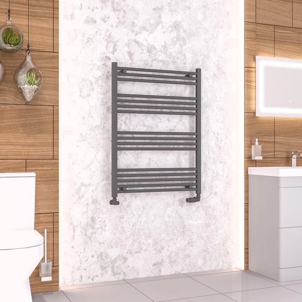 Eastbrook Wendover Straight Heated Towel Rail in Anthracite
