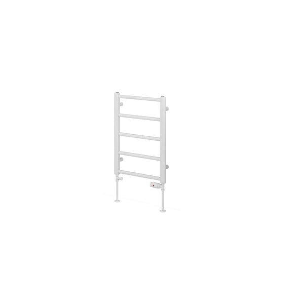 Eastbrook Ladder Rail Eastbrook Tuscan Round Heated Towel Rail in White