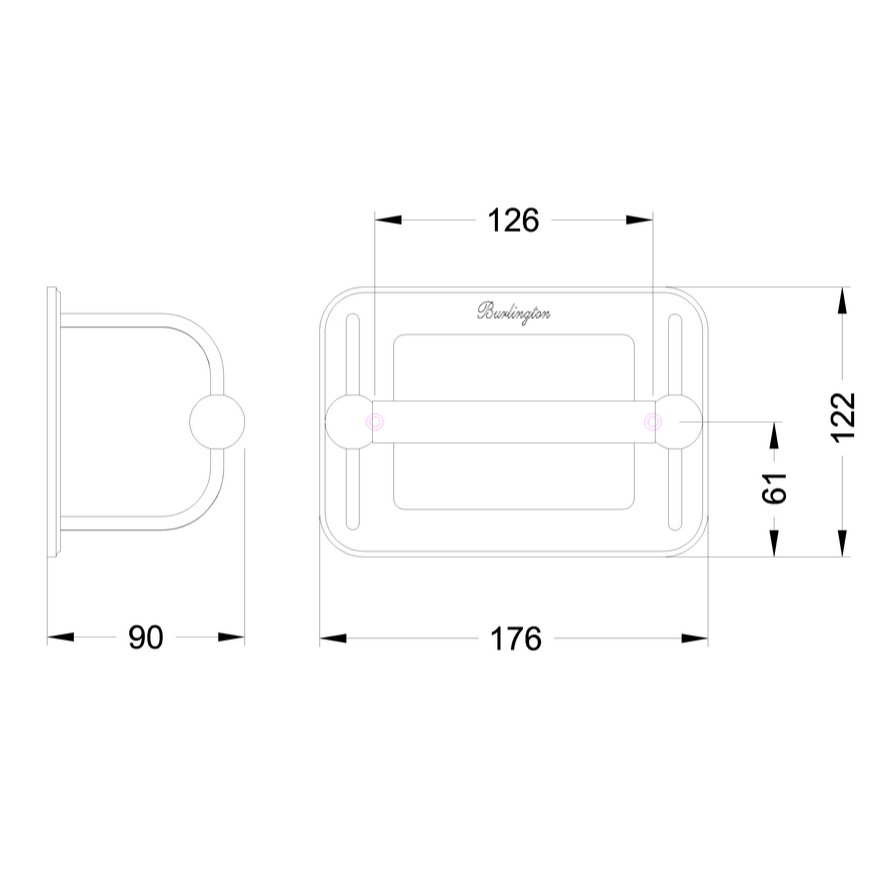 Burlington Traditional Toilet Roll Holder