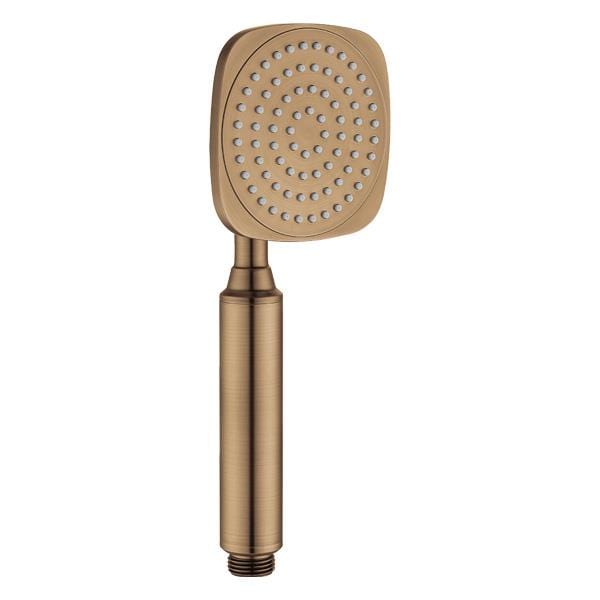 Flova Shower Handset Brushed Bronze Flova Square Pressure Boost Shower Handset