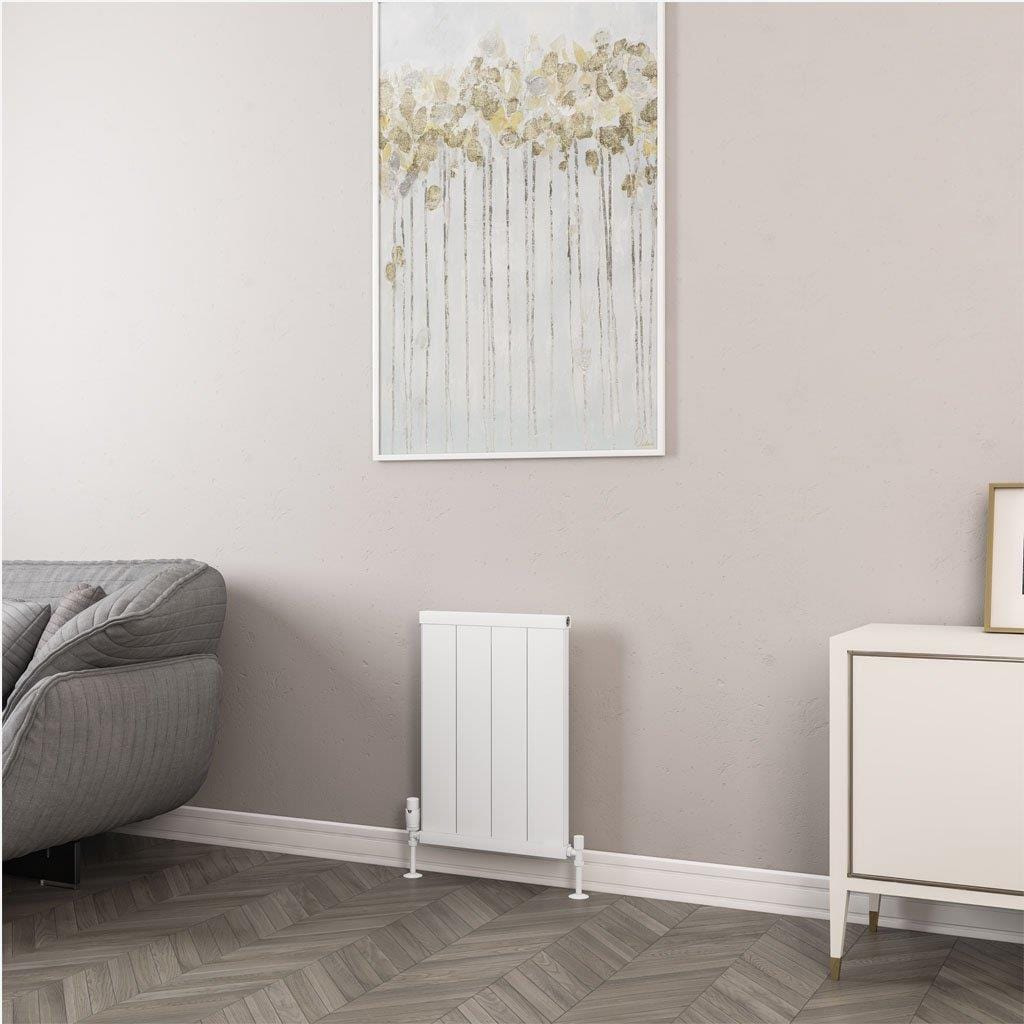 Eastbrook Panel Radiator 600 x 410mm / Matt White Eastbrook Kingswood Slimline Horizontal Aluminium Radiator