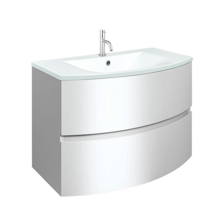 Crosswater Wall Mounted Vanity Unit Crosswater Svelte Wall Hung Vanity Unit with Basin
