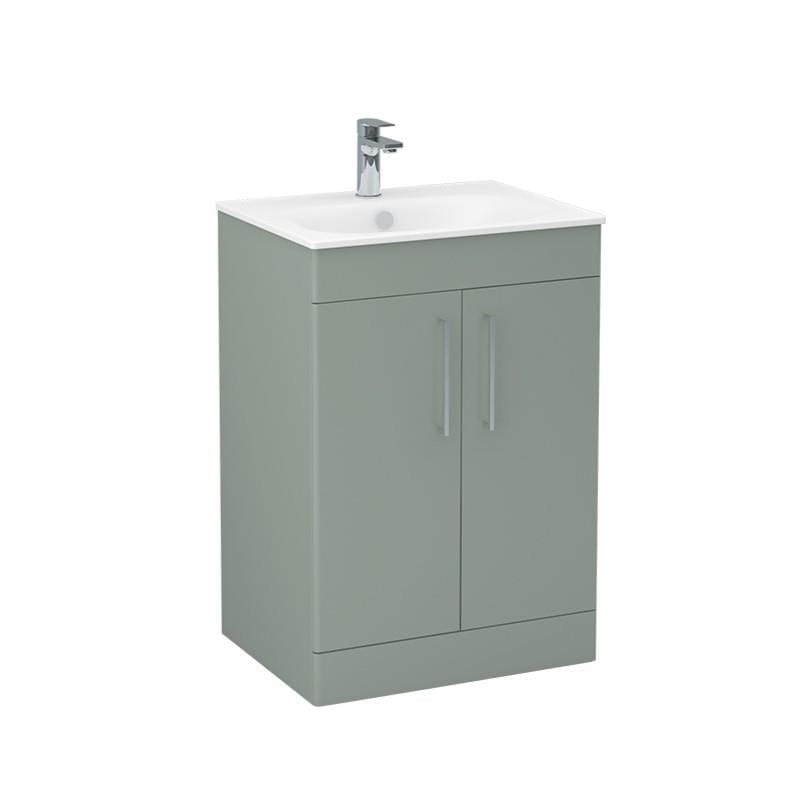 Imex Floor Standing Vanity Unit Imex Croma Floor Standing Double Door 600mm Vanity Unit with 1 Tap Hole Basin