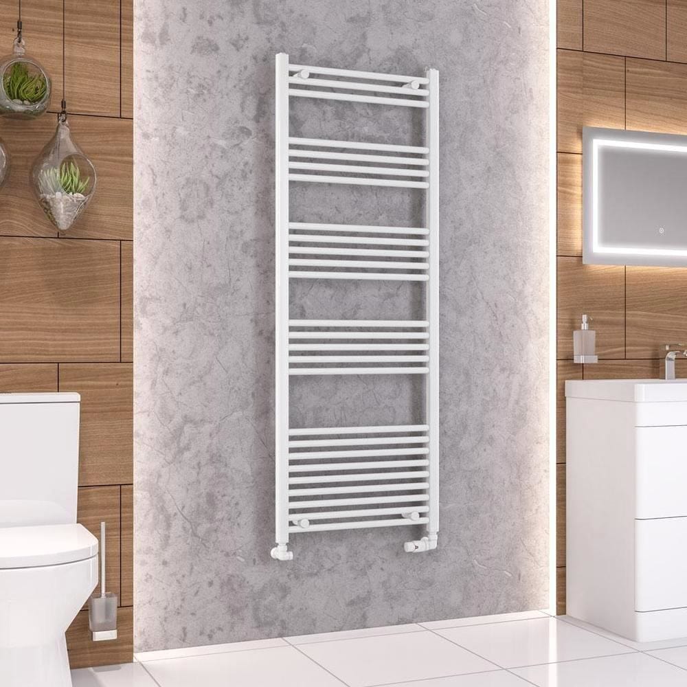 Eastbrook Wendover Straight Vertical Heated Towel Rail in White