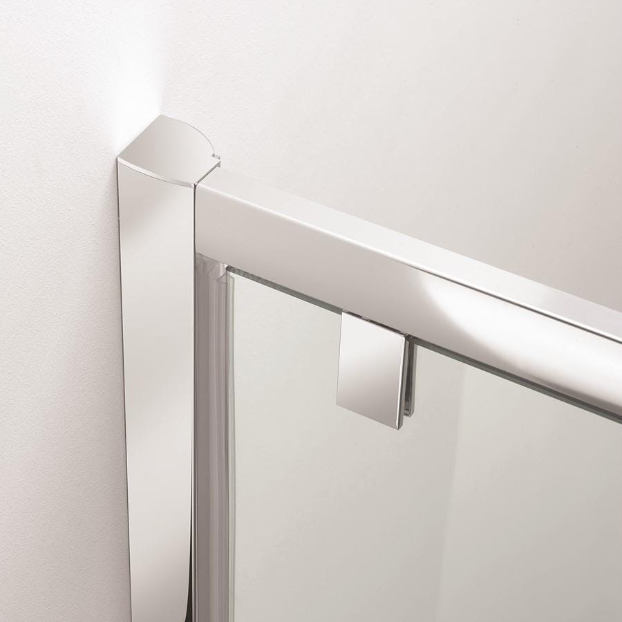 Crosswater Quadrant Shower Enclosure Crosswater Kai 6 Quadrant Single Door Shower Enclosure 900 x 900mm - Silver