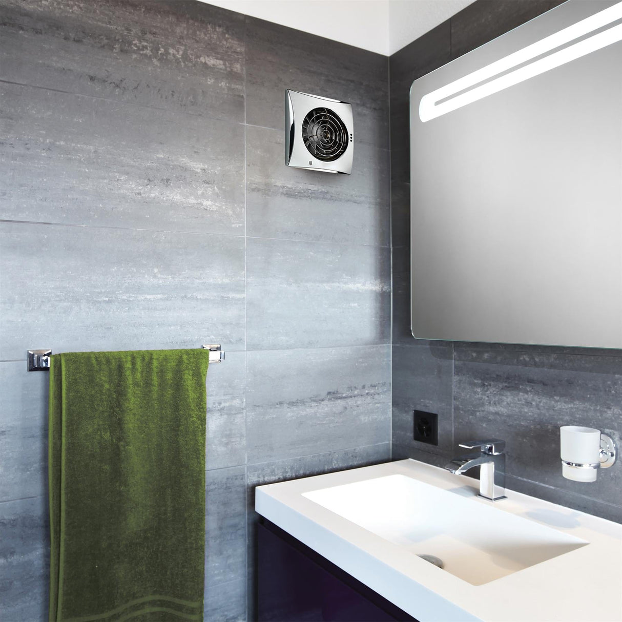 HiB Wall Mounted Fan HiB Hush Wall Mounted Bathroom Fan