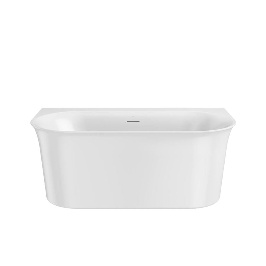 Crosswater Back To Wall Freestanding Bath 1500 x 800mm Crosswater Cursa Back to Wall Freestanding Bath