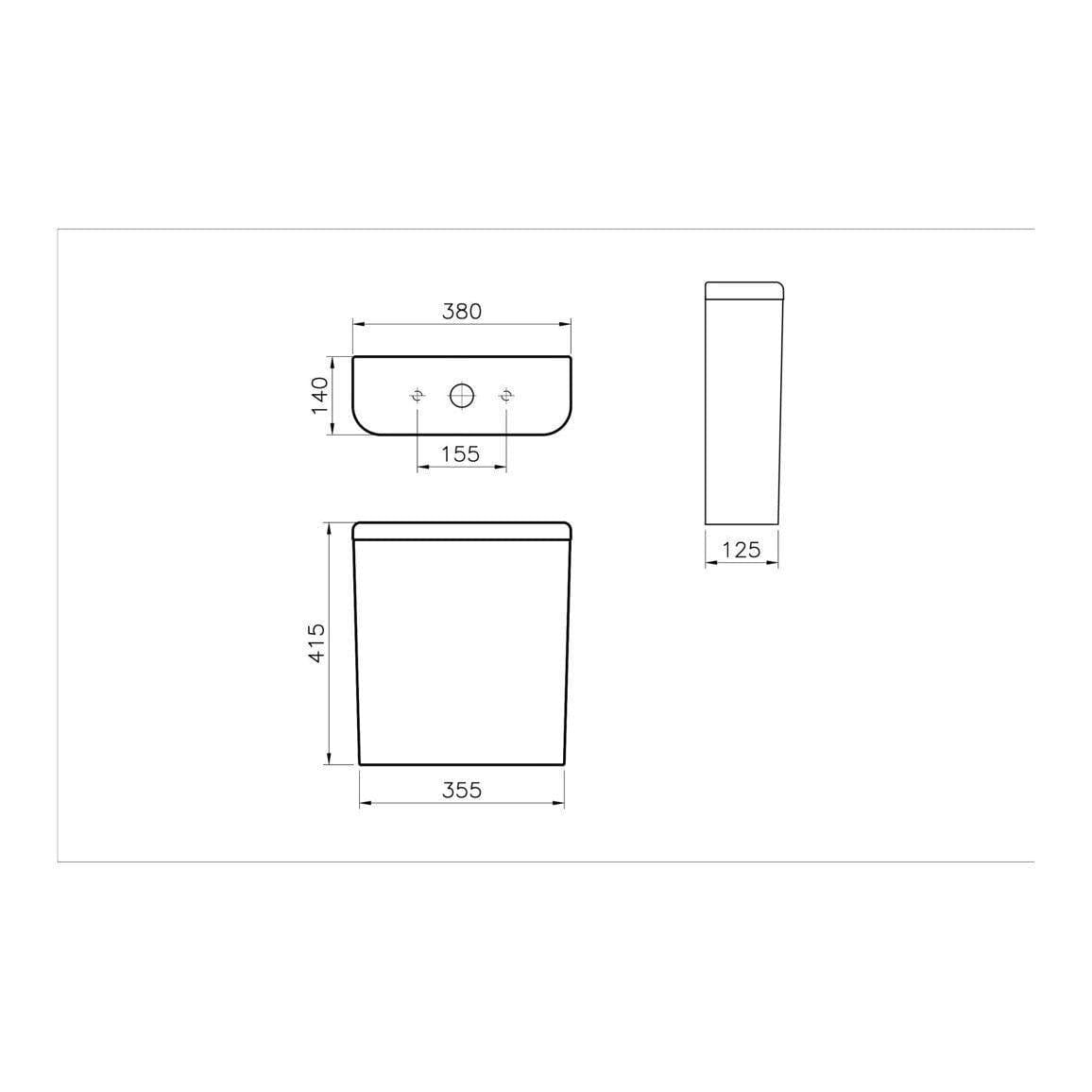 VitrA Close Coupled Toilet VitrA Zentrum Close Coupled Back to Wall Toilet with Soft Close Seat