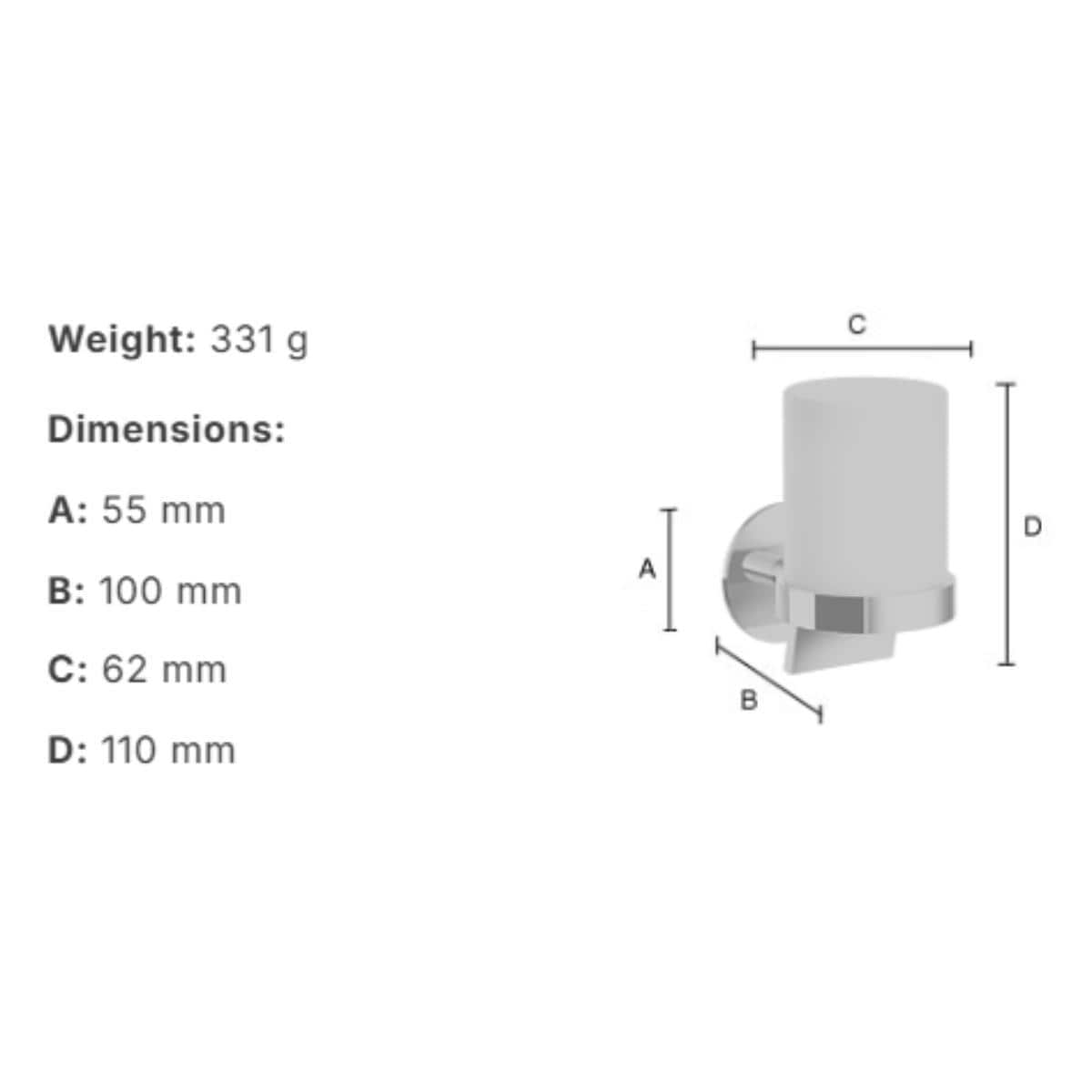 Smedbo Soap Dispenser Smedbo Dot Self-Adhesive Soap Dispenser