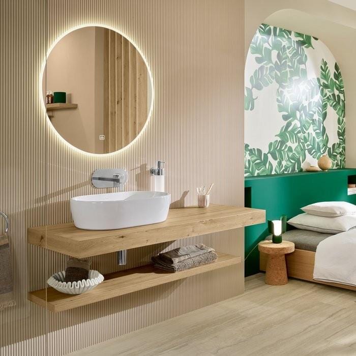 Villeroy & Boch Wall Mounted Basin Tap Villeroy & Boch Architectura Wall Mounted Single Lever Basin Mixer Tap with Pop Up Waste in Chrome