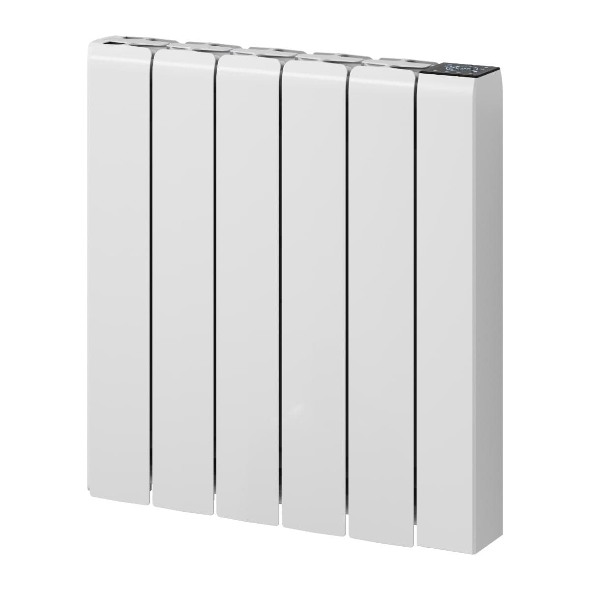 Reina Panel Radiator 570 x 540mm / White Reina Aron Electric Radiator with Ceramic Core and Wi-Fi Enabled LCD Display