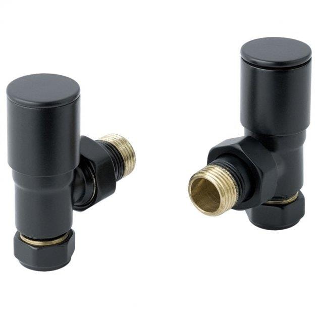 JTP Radiator Valve Matt Black JTP Angled Radiator Valve