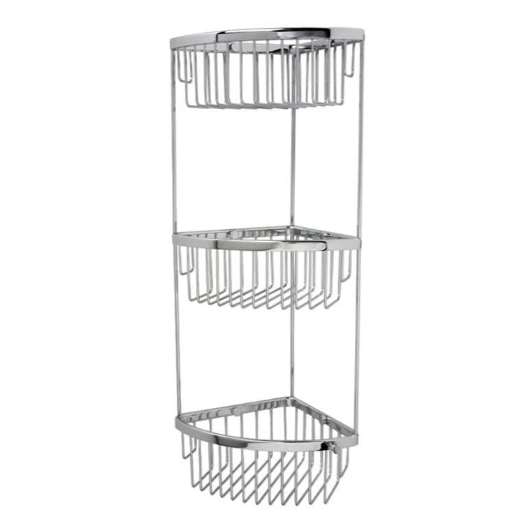 Miller Basket Miller Signature Three Tier Shower Caddy in Chrome