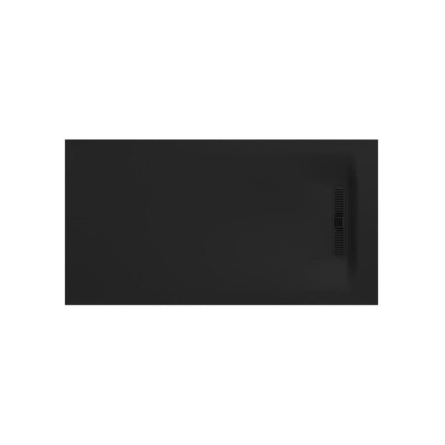 Crosswater Rectangle Shower Tray Matt Black / 900 x 1700mm Crosswater Vito Rectangle 25mm Stone Resin Shower Tray
