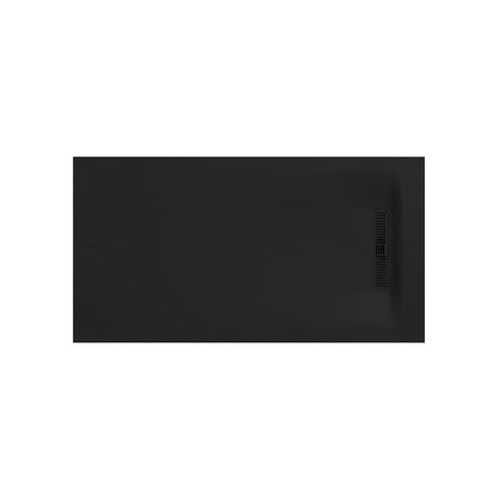 Crosswater Rectangle Shower Tray Matt Black / 900 x 1700mm Crosswater Vito Rectangle 25mm Stone Resin Shower Tray