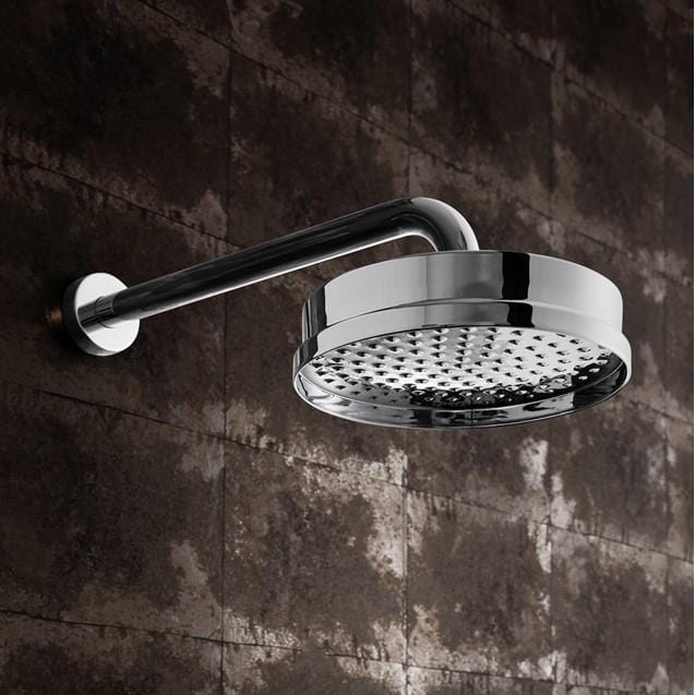 Crosswater Fixed Shower Head Crosswater MPRO Industrial 8" Fixed Round Shower Head in Chrome