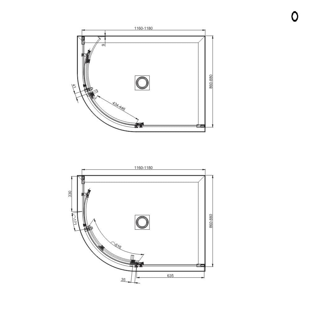 Crosswater Quadrant Shower Enclosure Crosswater Optix Single Door Quadrant Shower Enclosure