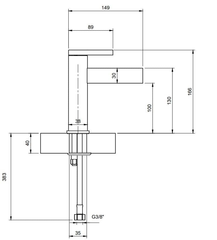Villeroy & Boch Tall Basin Tap Villeroy & Boch Dawn Single Lever Basin Mixer Tap