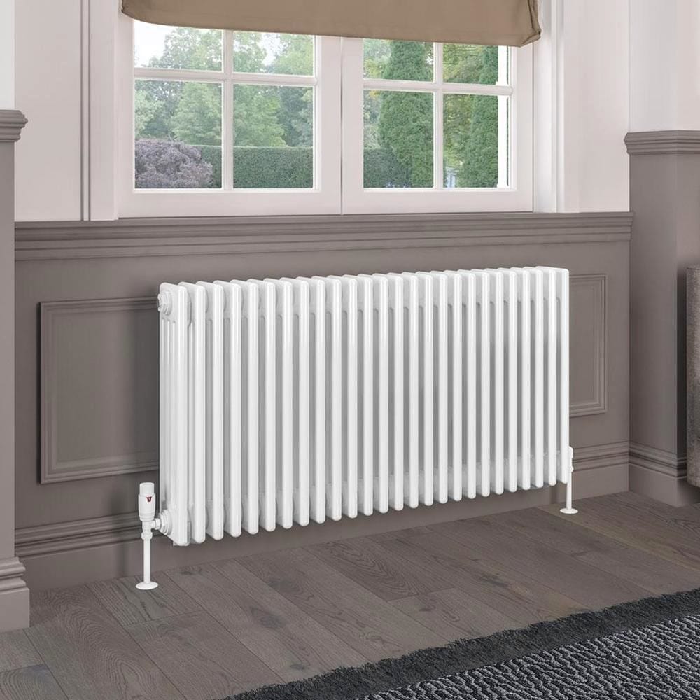 Eastbrook Rivassa Traditional 4 Column Radiator in Gloss White