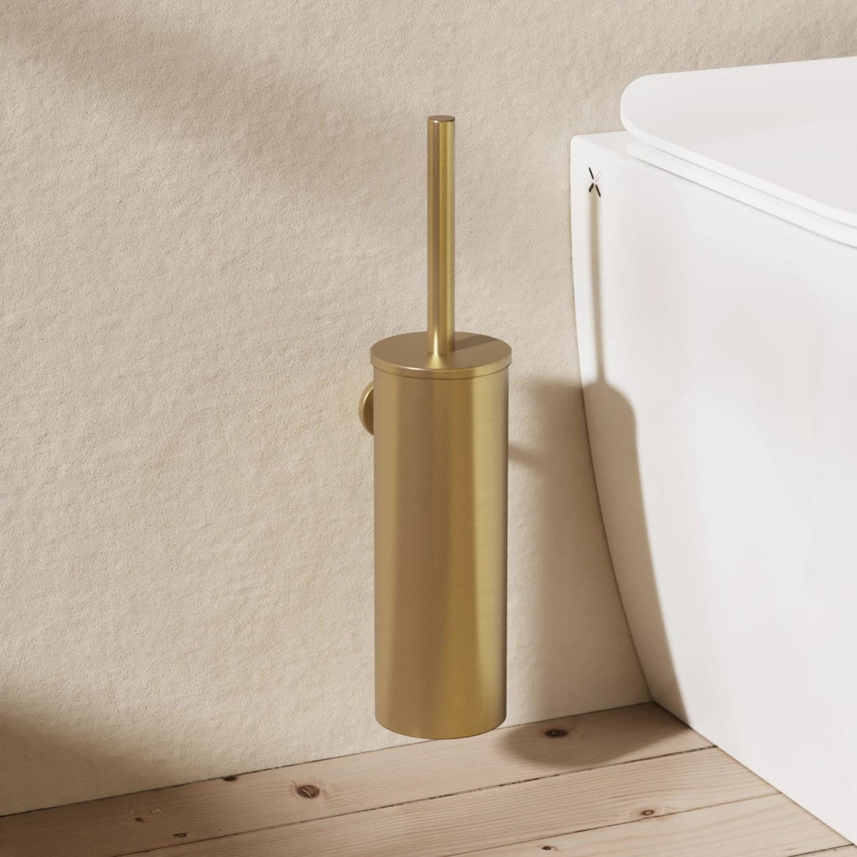 Britton Toilet Brush Holder Brushed Brass Britton Hoxton 2.0 Wall Mounted Toilet Brush Holder