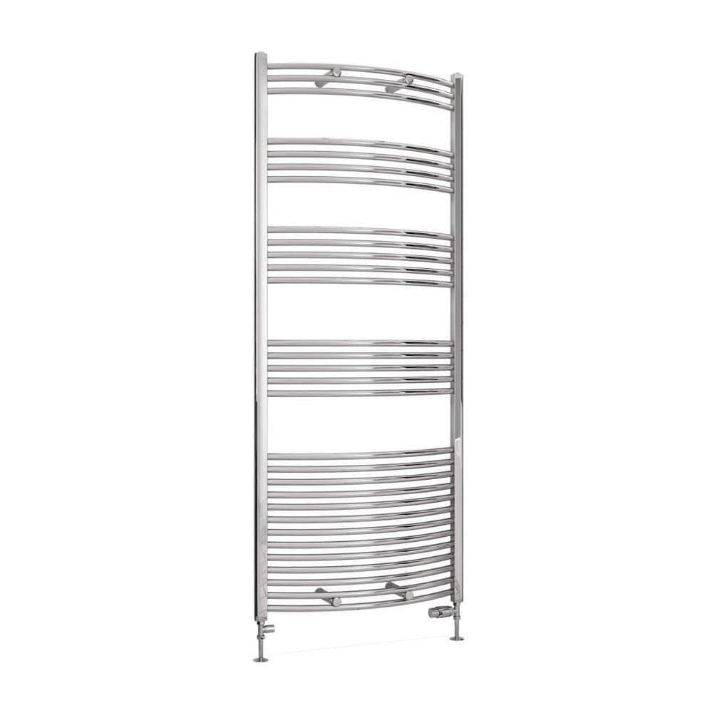 Eastbrook Wendover Curved Vertical Heated Towel Rail in Chrome