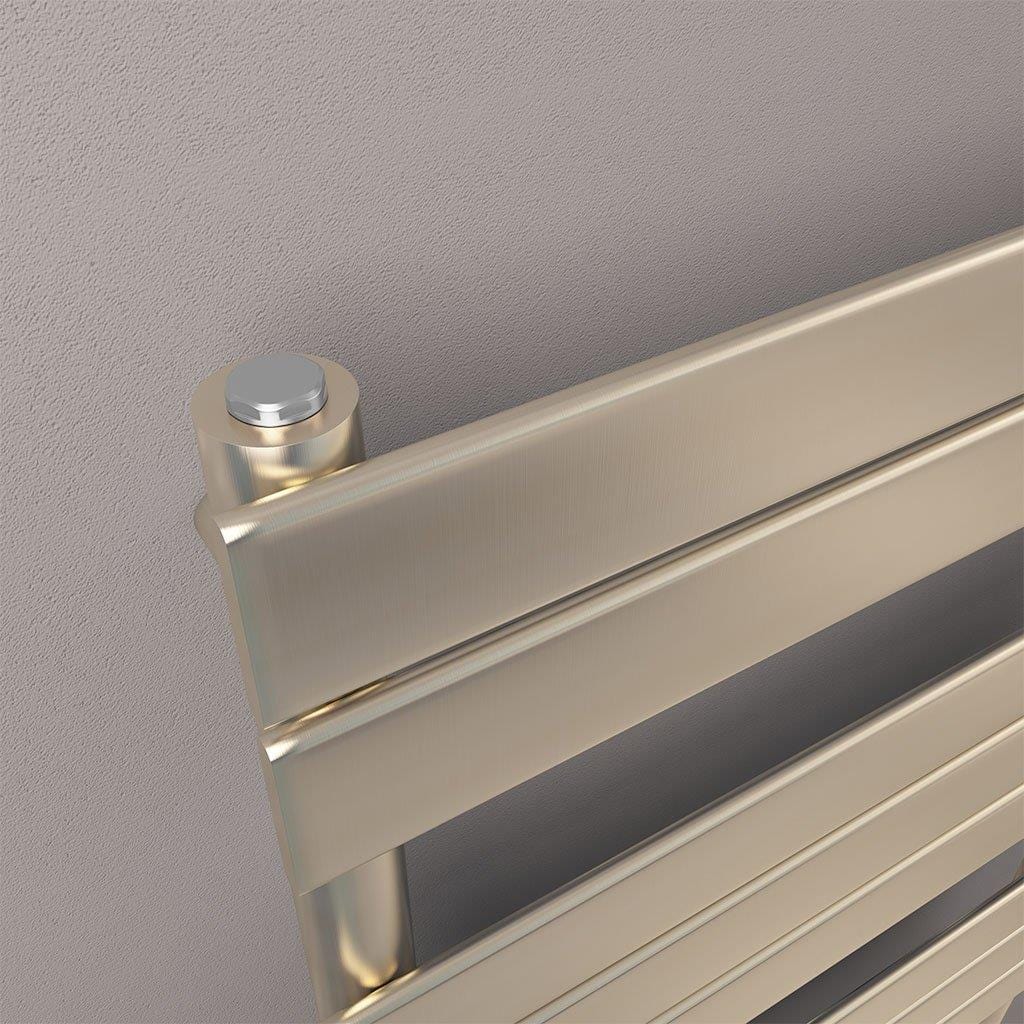 Eastbrook Designer Towel Radiator Eastbrook Staverton Tube On Tube Straight Radiator in Brushed Brass