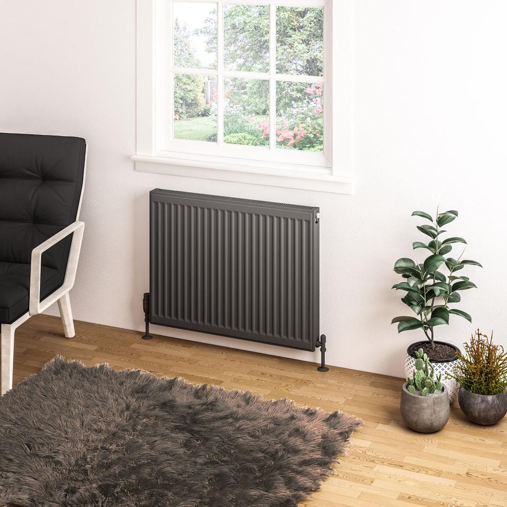 Aquarius Type 11 600 x 800mm Aquarius Type 11 Compact Panel Radiator In Matt Anthracite