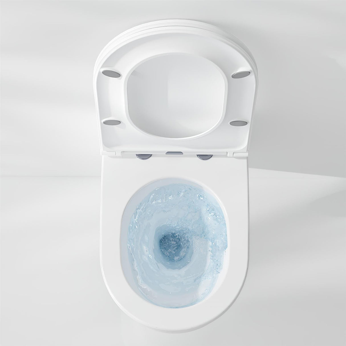 Imex Wall Hung Toilet Imex Luna Rimless UltraVortex Wall Hung Toilet with Soft Close Seat