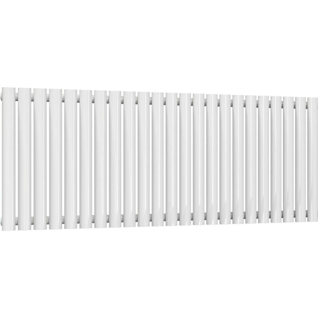 Aquarius Bathrooms Column Radiator 600 x1440mm Aquarius Athens Single Horizontal Column Radiator in White