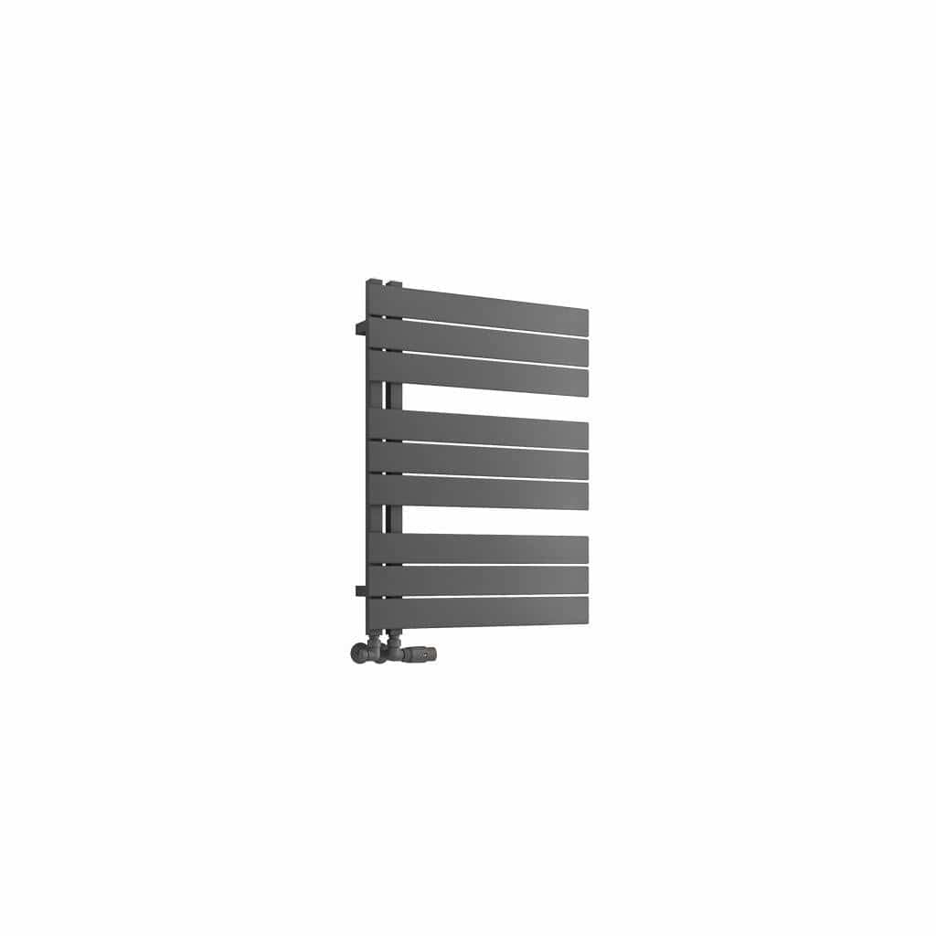 Eastbrook Designer Towel Radiator 800 x 600 / Dual Fuel Eastbrook Helmsley Straight Vertical Designer Towel Rail in Matt Anthracite