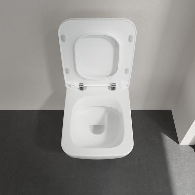 Villeroy & Boch Toilet Seat Villeroy & Boch Venticello Soft Close, Quick Release Slimline Sandwich Toilet Seat in White Alpin
