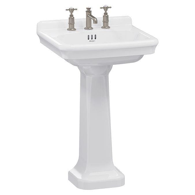 Burlington Wall Hung Basin 560mm / 3 / Pedestal Burlington Guild Basin with Pedestal or Washstand