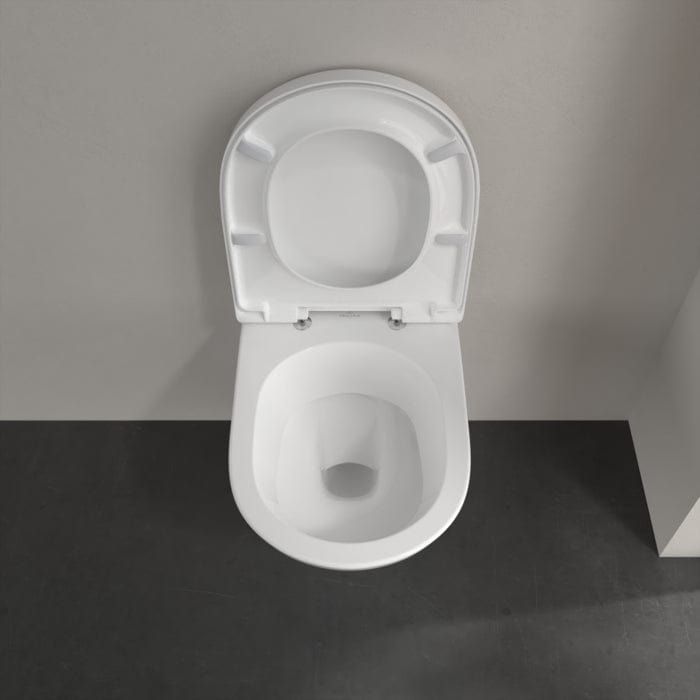 Villeroy & Boch Wall Hung Toilet Villeroy & Boch O.novo Compact Wall Hung Toilet with Soft Close Seat