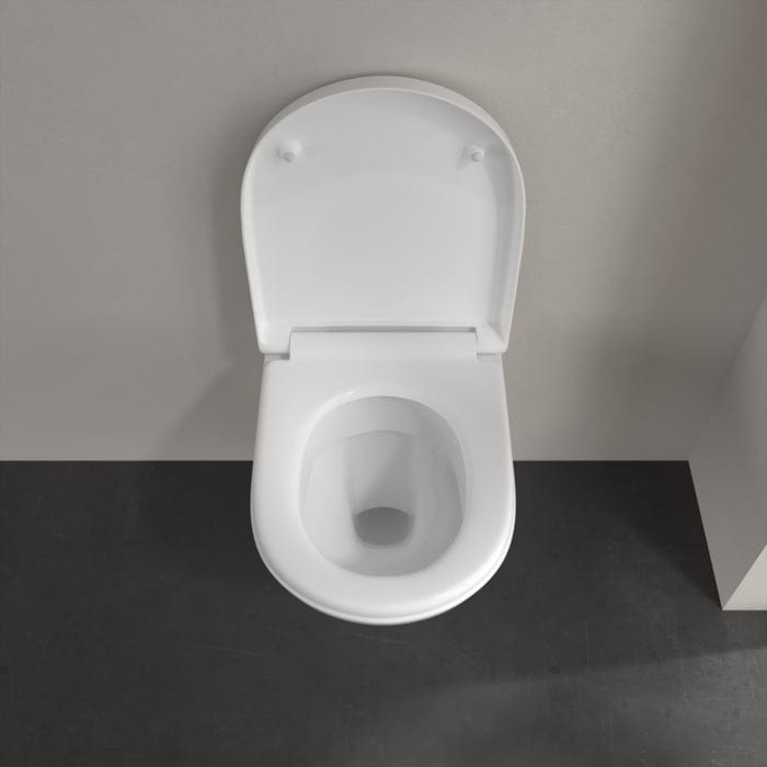 Villeroy & Boch Wall Hung Toilet Villeroy & Boch O.novo Compact Wall Hung Toilet with Soft Close Seat