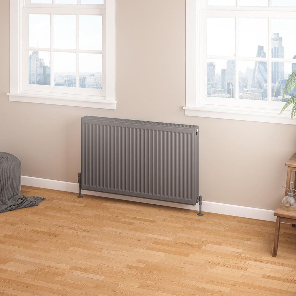 Aquarius Type 22 600 x 1000mm Aquarius Type 22 Compact Panel Radiator in Matt Anthracite