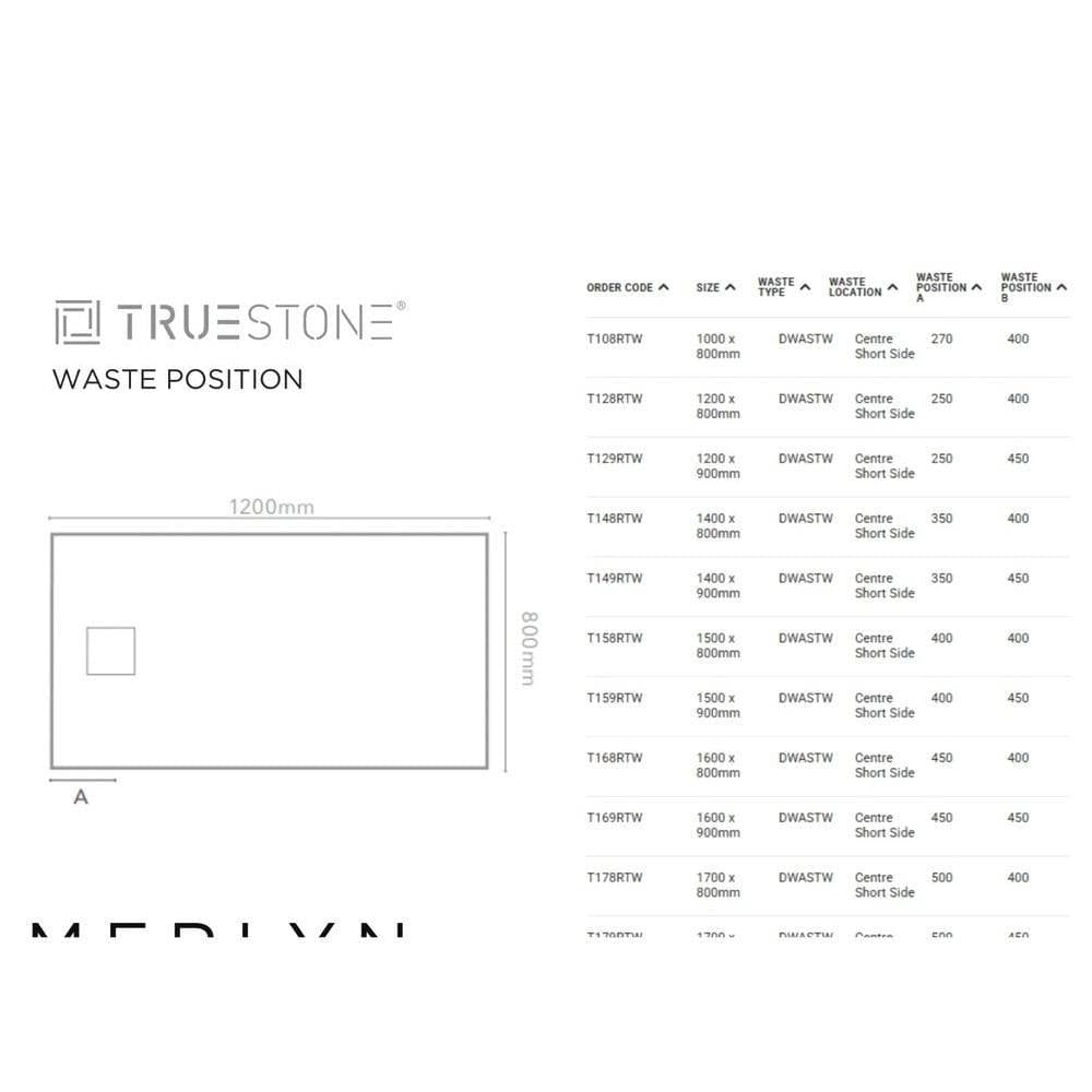 Merlyn Truestone Rectangle Shower Tray