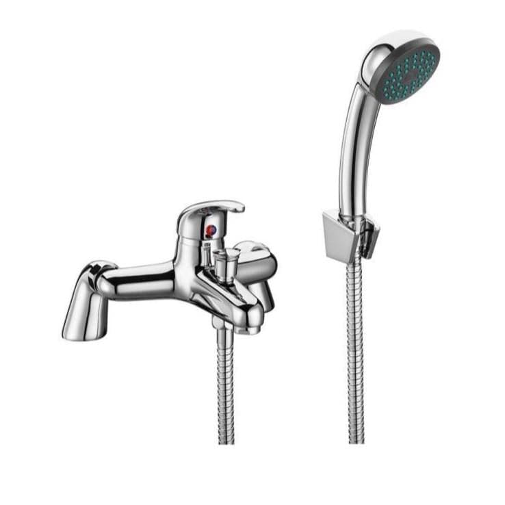 Aquarius Bath Shower Mixer Aquarius QualEco Bath Shower Mixer Tap with Kit in Chrome