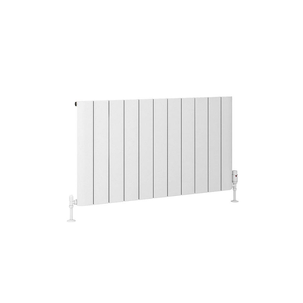 Eastbrook Panel Radiator Eastbrook Peretti Straight Horizontal Aluminum Radiator in Matt White