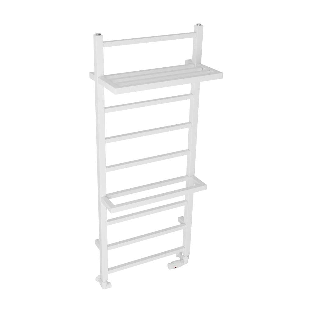 Eastbrook Designer Towel Radiator Eastbrook Launton Straight Vertical Heated Towel Rail in Matt White