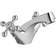Aquarius Mono Basin Tap Aquarius Timeless Crosshead Handle Mono Basin Mixer Tap in Chrome